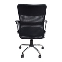 Työtuoli DARIUS kaasujousella, keinumekanismi, verkkokangas, musta