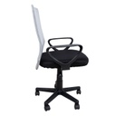 Työtuoli BELINDA kangasverhoilu, kaasujousella, musta/valkoinen