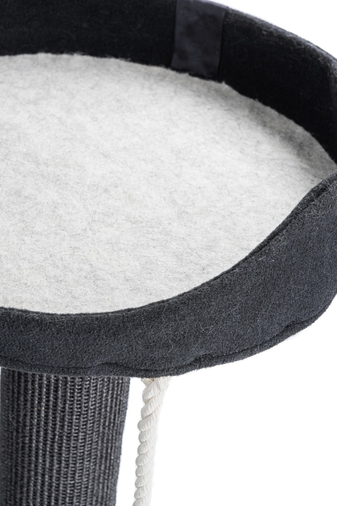 Ecomfy Tower kissan raapimapuu pedillä musta 120cm