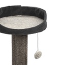 Ecomfy kissan raapimatolppa pedillä musta 67,5cm