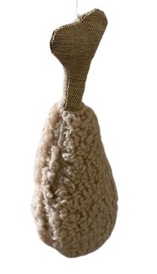 Viksu koiranlelu Luupää vingulla ruskea-beige 25cm