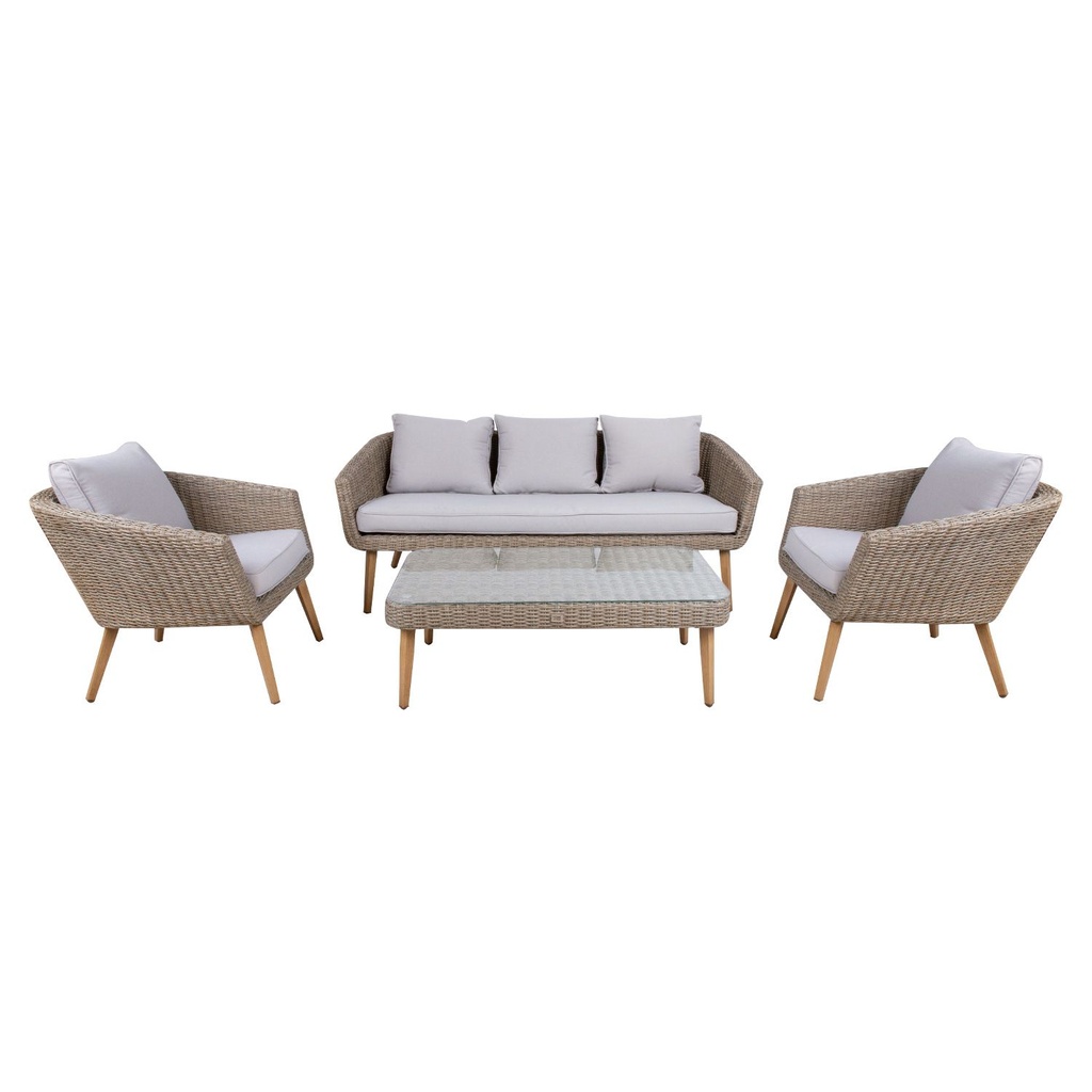 Garden furniture set NORWAY coffee table, sofa, 2 chairs