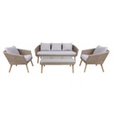 Garden furniture set NORWAY coffee table, sofa, 2 chairs
