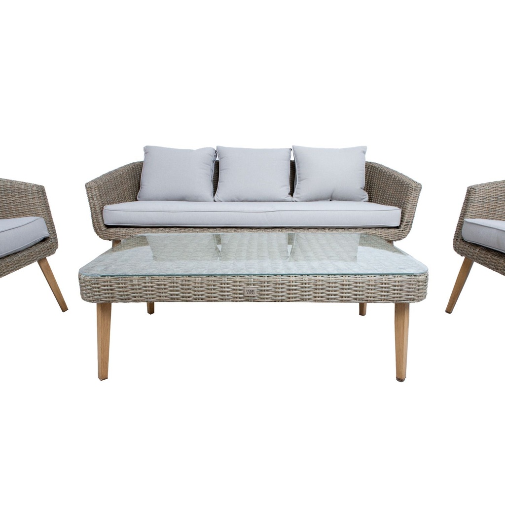 Garden furniture set NORWAY coffee table, sofa, 2 chairs