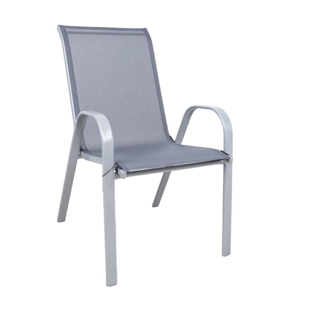 Garden furniture set DUBLIN table and 4 chairs, grey