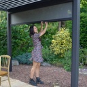 Pull-down screen for gazebo MIRADOR-111 3m, grey