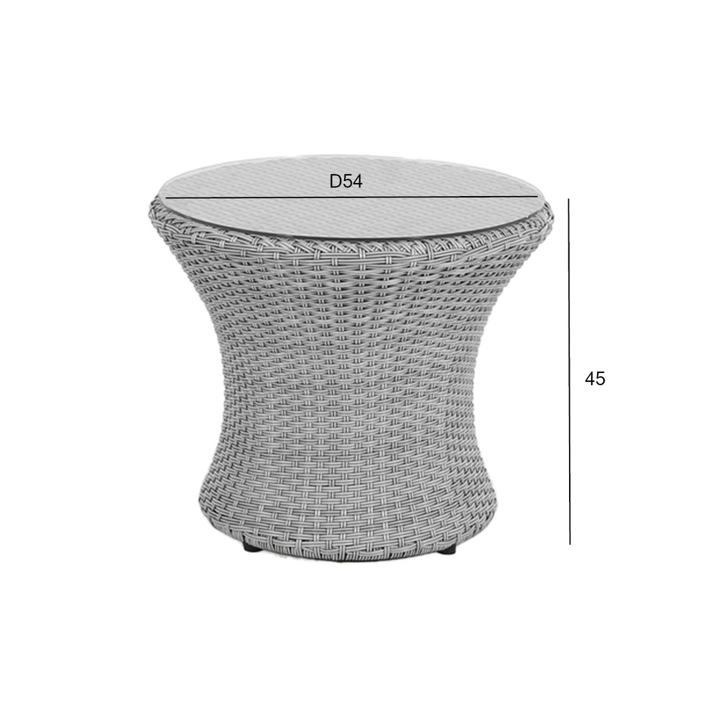 Coffee table ASCOT D56xH46cm, grey