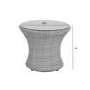 Coffee table ASCOT D56xH46cm, grey