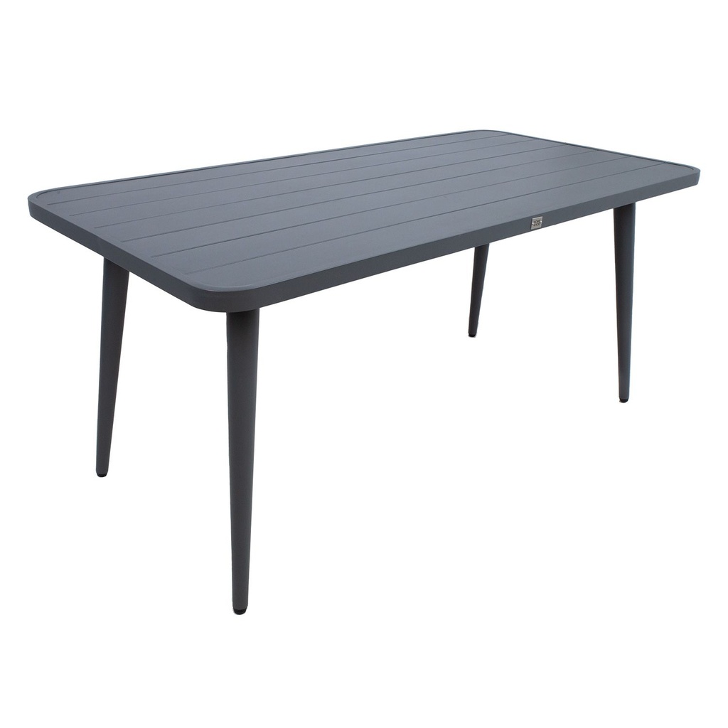 Garden furniture set WALES table, 4 chairs, dark grey