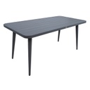 Garden furniture set WALES table, 4 chairs, dark grey