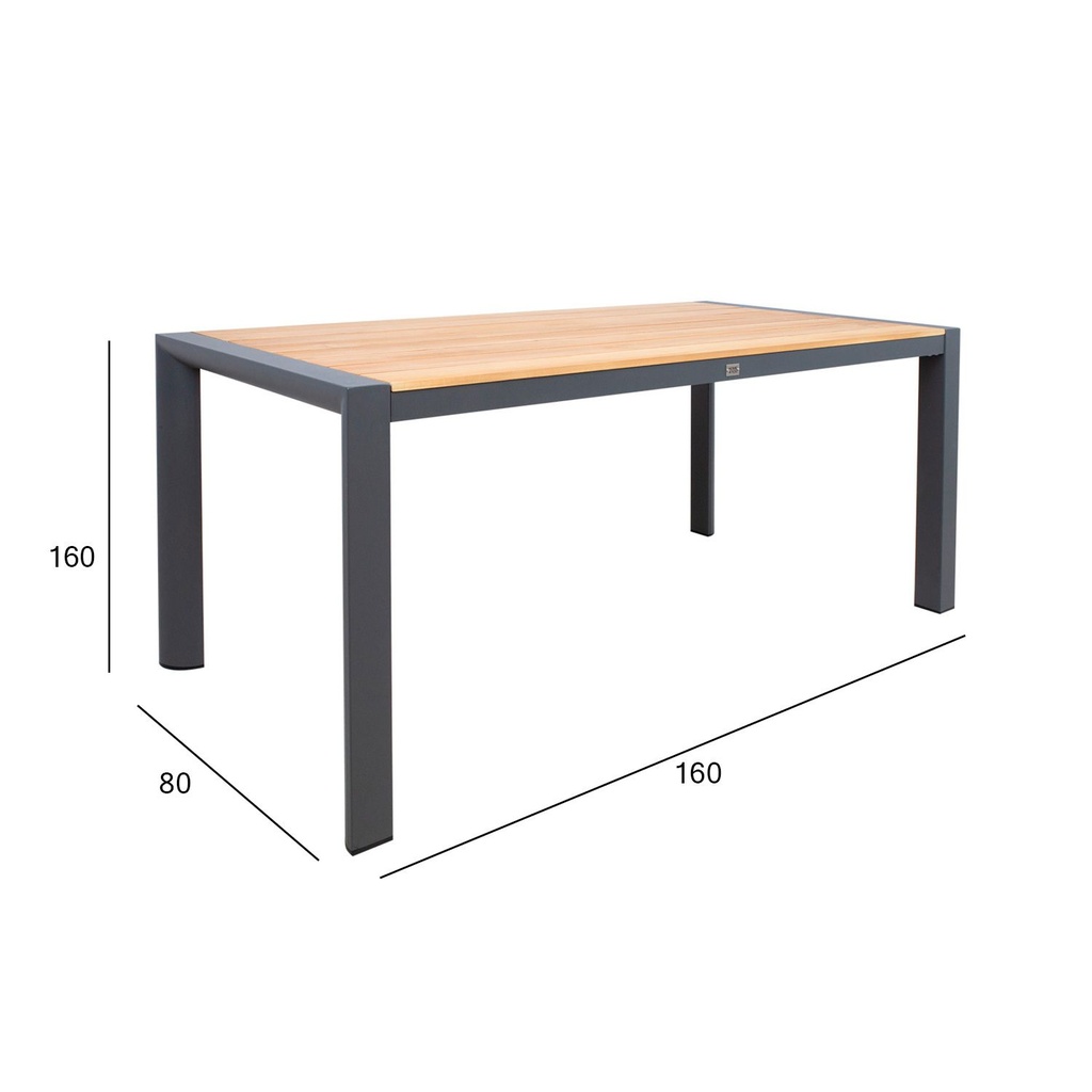Table TAMPERE 160x80xH75cm, teak