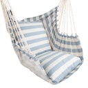 Swing chair COPENHAGUE grey striped
