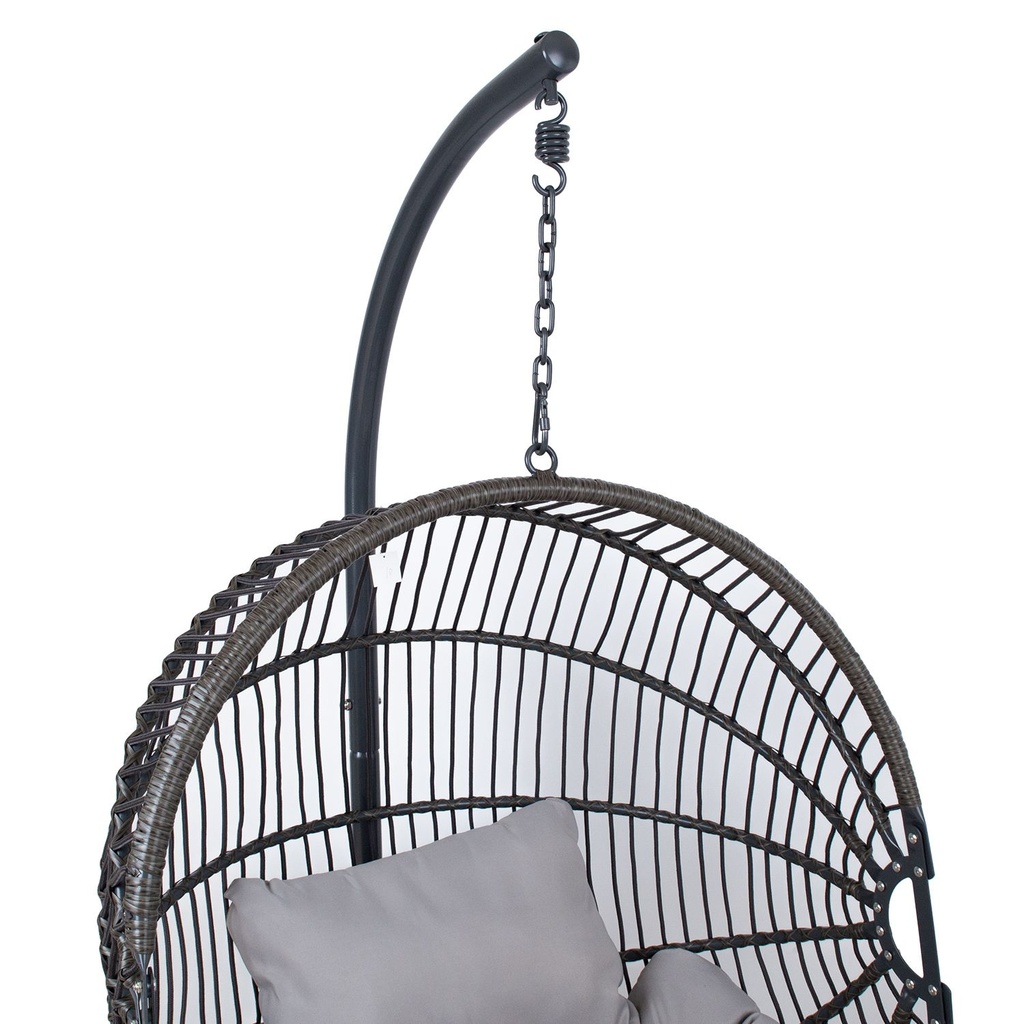 Hanging chair FOLDY dark grey