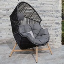 Leisure chair HELSINKI black