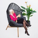 Leisure chair HELSINKI black