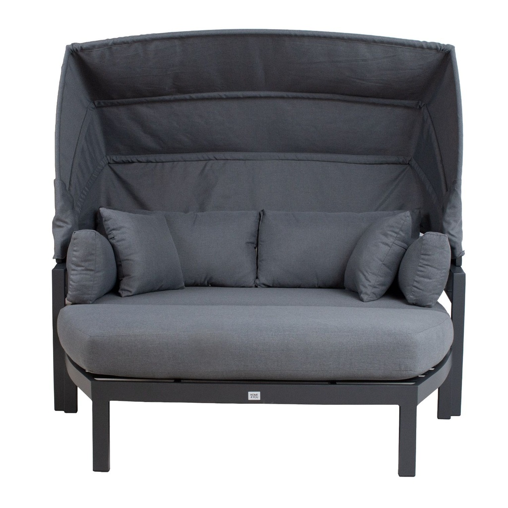 Sofa TOMSON with canopy, dark grey