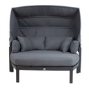 Sofa TOMSON with canopy, dark grey
