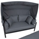 Sofa TOMSON with canopy, dark grey