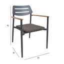 Chair WALES dark grey