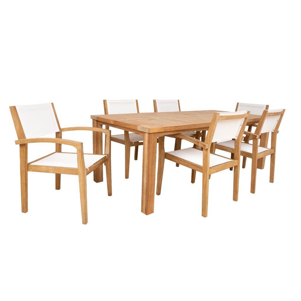 Dining set BALI table, 6 chairs