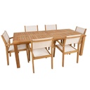 Dining set BALI table, 6 chairs