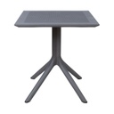 Table DURIAN 70x70xH75cm, grey plastic