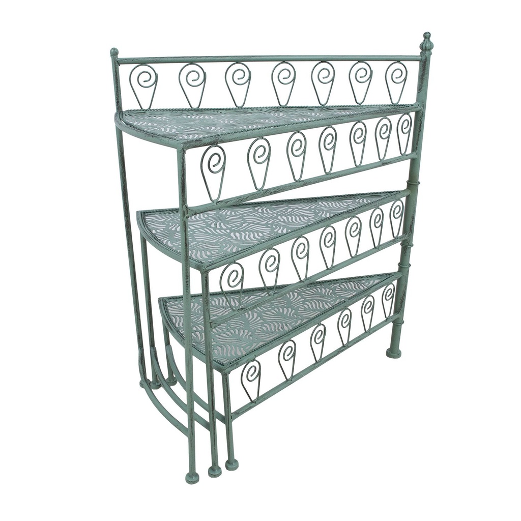 Shelf MINT 56x31xH65cm, antique green