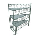 Shelf MINT 56x31xH65cm, antique green