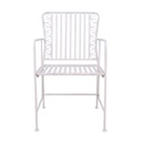 Chair JASMINE antique white metal