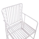 Chair JASMINE antique white metal