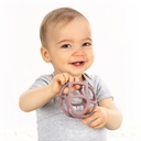 Reer Bite&amp;Play silikoninen pallolelu vaaleanpunainen