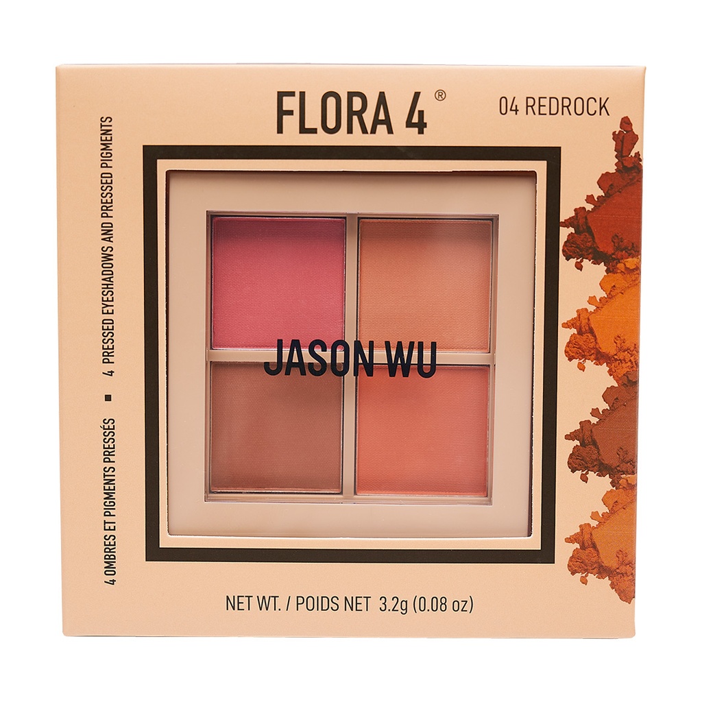 JWB Flora 4 Eyeshadow palette 04-Red rock
