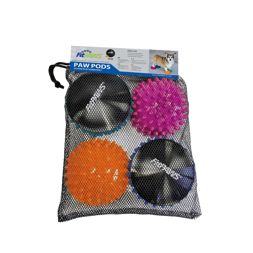 FitPAWS Paw Pods koiran tasapainopuolipallot 4 kpl