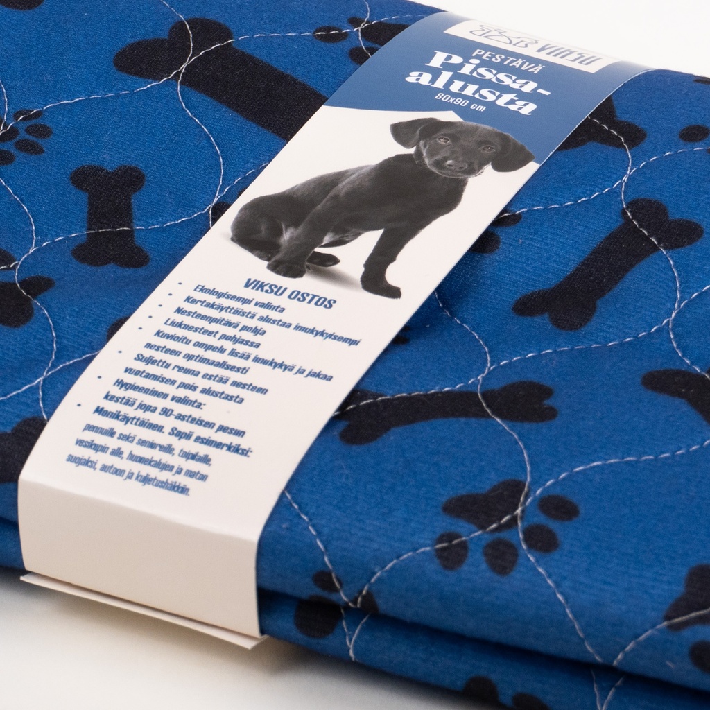 Viksu konepestävä pentualusta tummansininen 80x90 cm