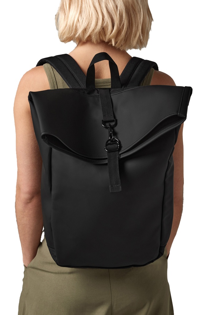 Bagbase Matte pu roll-top reppu 15 l, vaaleanharmaa