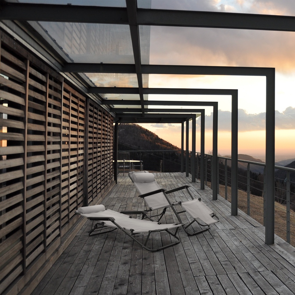 SENATOR aurinkotuoli, harmaa