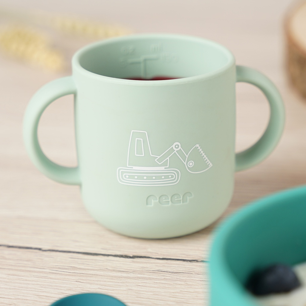 Reer silikoninen astiasto 4-osainen vihreä