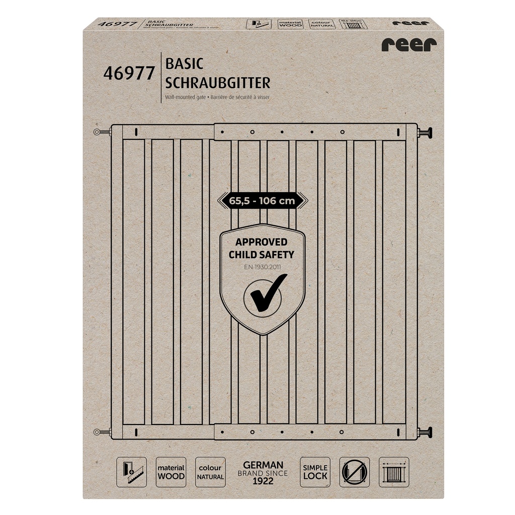 Reer turvaportti esteetön puinen