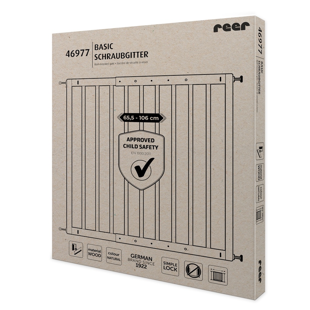 Reer turvaportti esteetön puinen