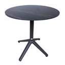 Puutarhapöytä BEIDA 70xK72cm, musta