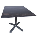 Puutarhapöytä BEIDA 70x70xK72cm, musta