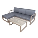 Puutarharyhmä POSTA kulmasohva ja pöytä