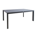 Puutarhapöytä TOMSON 176x100xK73cm, tummanharmaa