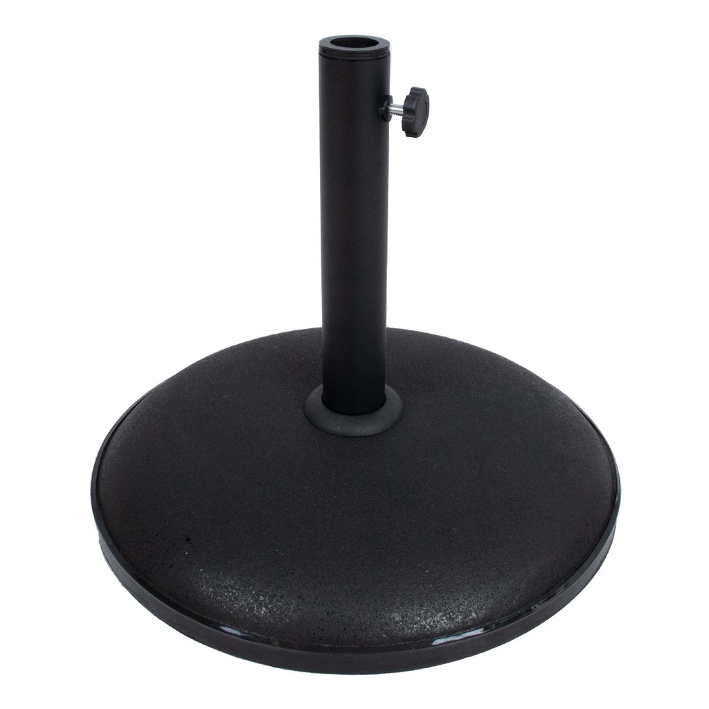 Aurinkovarjon jalka Ø41,5x7cm/15kg, musta
