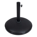 Aurinkovarjon jalka Ø41,5x7cm/15kg, musta