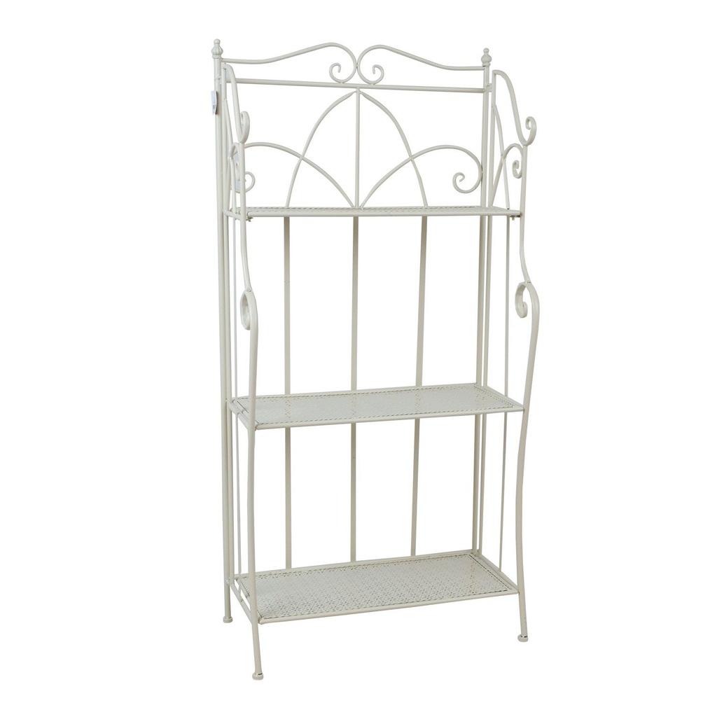 Hylly SANDY ulkokäyttöön 60x32xK125cm, valkoinen