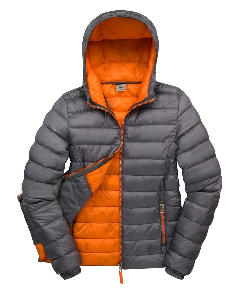 Toppatakki Result Snowbird, vettä hylkivä, harmaa / oranssi naisten S         