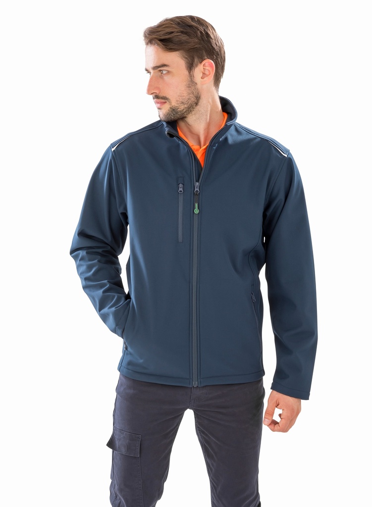 Softshell-takki Result Recycled, vedenpitävä, navy miesten XXL