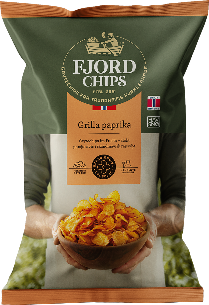 FjordChips perunalastut grillattu paprika 150g