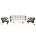 AURO ulkosohvaryhmä 5:lle, alurunko, beige